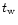 $t_{\rm w}$